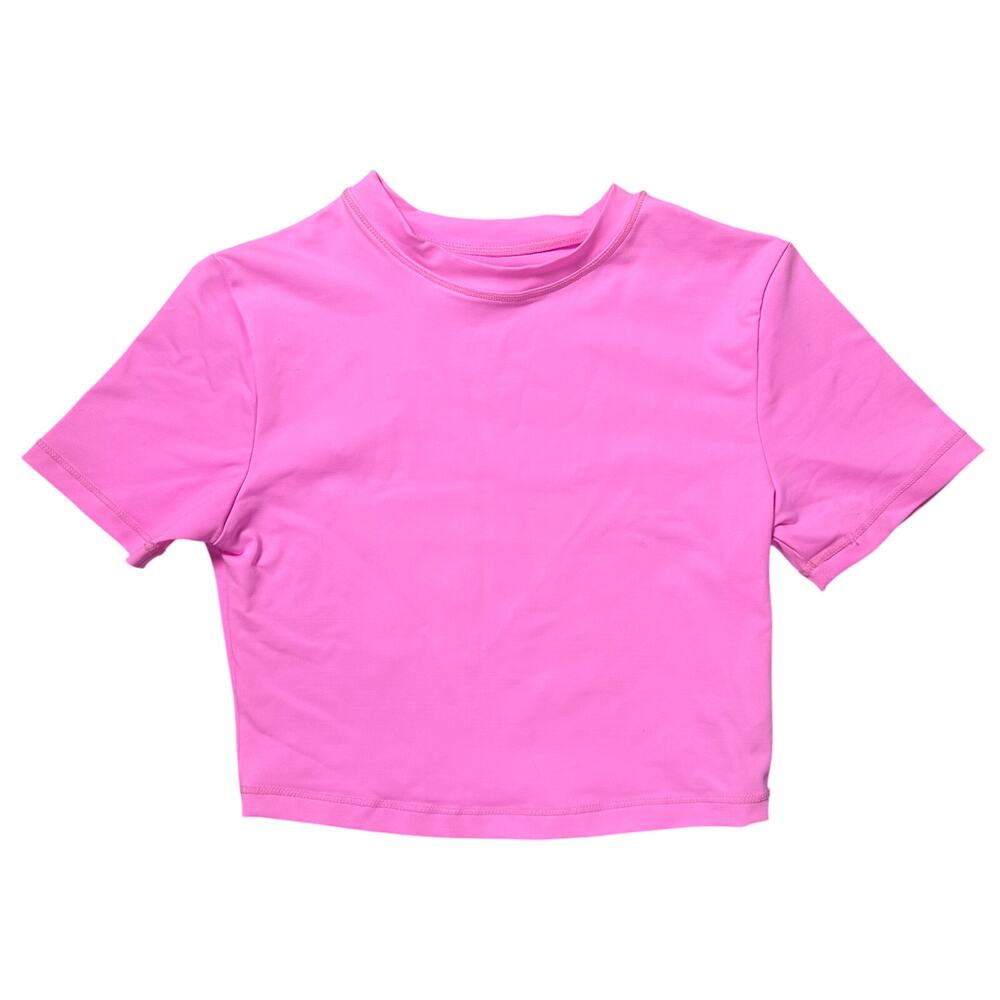 Skims Pink Short Sleeve Top